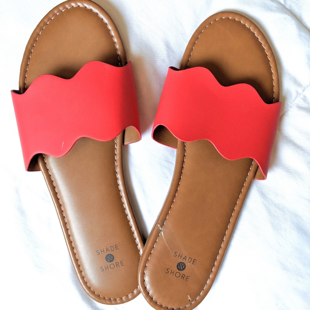 Shade and Shore Red Sandals